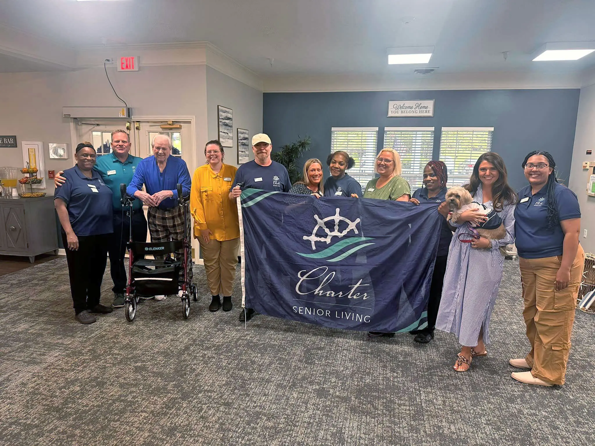 The Charter Co-Founders visiting Charter Senior Living of Jackson