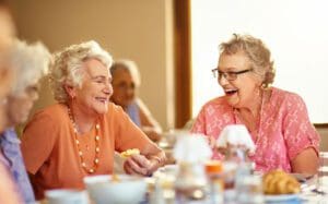 women enjoying the benefits of senior living